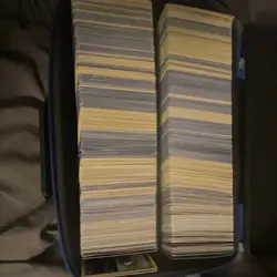 1500+ Mixed Collectible Pokemon Trading Cards (Blue Case Included) - Image 1