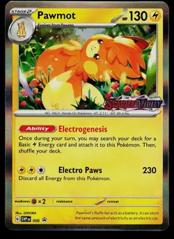 Pokemon Card - Pawmot Scarlet & Violet Promo 006 Holo Stamped - Image 1