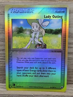 Pokemon Lady Outing EX Ruby and Sapphire 83/109 Reverse Holo Pokemon Card TCG - Image 1