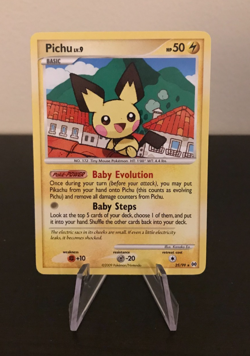 Pichu 25/99 Arceus Regular - Pokemon Card LP Baby Evolution 2009 Top loader - Image 1