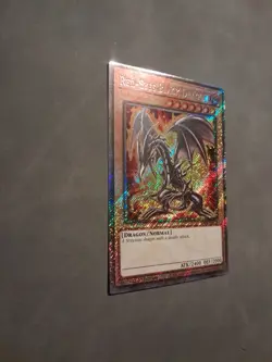 Yu-Gi-Oh! TCG Red-Eyes Black Dragon 4th Art Platinum Secret Rare Card RA04-EN109 - Image 2