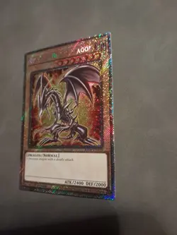 Yu-Gi-Oh! TCG Red-Eyes Black Dragon 4th Art Platinum Secret Rare Card RA04-EN109 - Image 3