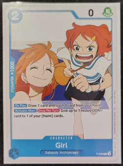 Girl (OP14 Release Event) P-096 One Piece Promotion Cards Regular - Image 1