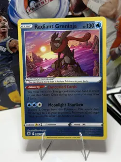 Pokemon Tcg Radiant Greninja Astral Radiance 046 189 Holo Radiant Rare Card - Image 1
