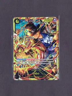 Sabo SEC OP13-120 Carrying On His Will Foil One Piece Card Game - Image 1