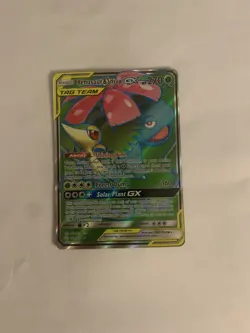 Pokemon Card TCG Sun Moon: Cosmic Eclipse Venusaur Snivy GX Tag Team 210/236 - Image 1