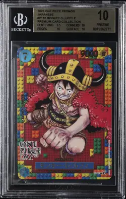 2025 ONE PIECE PROMOS JPN PREMIUM CARD COLLECITON #P110 MONKEY D. LUFFY P BGS 10 - Image 2