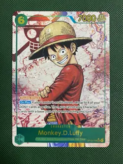 Monkey D Luffy Alt Art (SEC) OP13-118 Carrying On His Will One Piece TCG CARD - Image 1