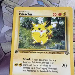 PIKACHU [2] 1st Edition 1999 Pokemon Jungle Common Card 60/64 - Image 3