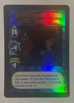 SCOOBY EXPANDABLE CARD GAME ALIEN EXPANSION ULTRA RARE RUNNING DOG AND COL. FOIL - Image 1