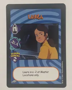 SCOOBY EXPANDABLE CARD GAME ALIEN EXPANSION SUPER RARE LAURA CARD - Image 1
