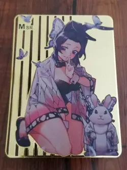 Shinobu Kocho - Demon Slayer - Goddess Story Gold Metal MSR Card - Image 1