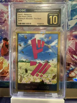 DON!! Card (Rebecca) (Gold) CGC Pristine 10 Only 2 in Existence One Piece - Image 1