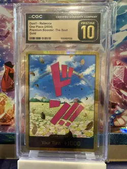 DON!! Card (Rebecca) (Gold) CGC Pristine 10 Only 2 in Existence One Piece - Image 3