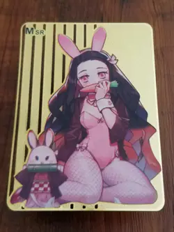 Nezuko Kamado - Demon Slayer - Goddess Story Gold Metal MSR Card - Image 1