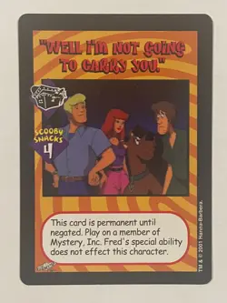 SCOOBY ECG ALIEN EXPANSION SUPER RARE WELL I'M NOT GOING TO CARRY YOU CARD - Image 1