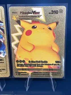 Pokemon 4 card GOLD VMAX Lot Pikachu, Lapras, Morpeko, Blatoise (ash1) - Image 2