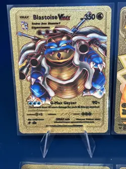 Pokemon 4 card GOLD VMAX Lot Pikachu, Lapras, Morpeko, Blatoise (ash1) - Image 3