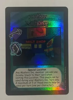 SCOOBY EXPANDABLE CARD GAME ALIEN EXPANSION ULTRA RARE ANOTHER MALT SHOP FOIL - Image 1