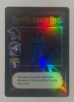 SCOOBY EXPANDABLE CARD GAME ALIEN EXPANSION ULTRA RARE SPOOKY SPACE KOOK FOIL - Image 1