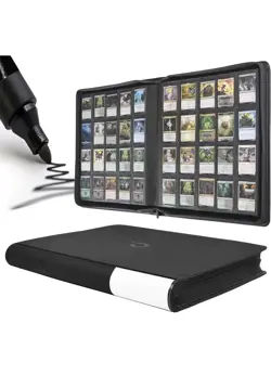 Premium Card Binder 20 Pocket - Fits 2000 Cards, 5x4 Ringless Card Album - Image 1