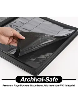 Premium Card Binder 20 Pocket - Fits 2000 Cards, 5x4 Ringless Card Album - Image 4
