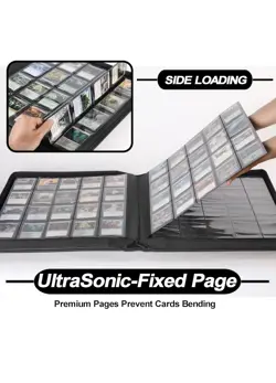 Premium Card Binder 20 Pocket - Fits 2000 Cards, 5x4 Ringless Card Album - Image 5