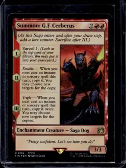 2025 Magic MTG Final Fantasy Summon: G.F. Cerberus Foil Rare #0162 - Image 1