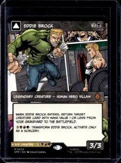 2025 MTG Spider-Man Eddie Brock Venom Lethal Protector Panel Borderless #0224 - Image 1