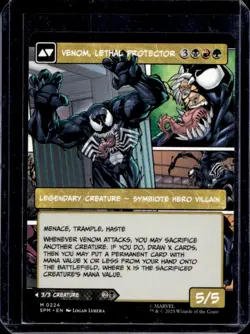 2025 MTG Spider-Man Eddie Brock Venom Lethal Protector Panel Borderless #0224 - Image 2