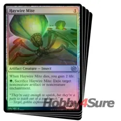 Foil Haywire Mite X4 M/NM Magic: The Gathering MTG The Brothers' War - Image 1