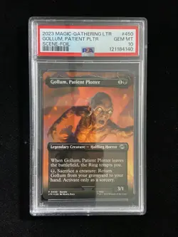 2023 Magic the Gathering MTG EN Scene Foil #450 Gollum Patient Pltr PSA 10 -TJ68 - Image 1