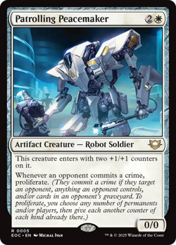 Patrolling Peacemaker - 5 - Commander: Edge of Eternities- Near Mint - MTG - Image 1