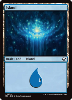 Island (0270) (Foil) - 270 - Edge of Eternities- Near Mint - MTG - Image 1
