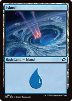 Island (0269) (Foil) - 269 - Edge of Eternities- Near Mint - MTG - Image 1