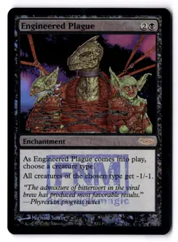 Engineered Plague LP* FOIL FNM PROMO ENGLISH 7/12 mtg -UnltdCards - Image 1