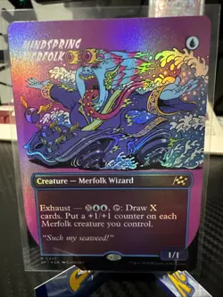 Mindspring Merfolk (Borderless) Aetherdrift Foil - Image 1