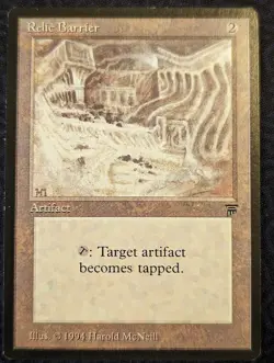 ***Relic Barrier*** MTG Legends - VF/NM Unplayed - Image 1