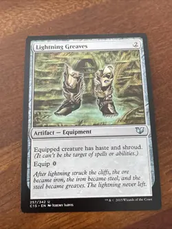 Lightning Greaves Uncommon Regular MTG Commander 2015 #257 NM - Image 1