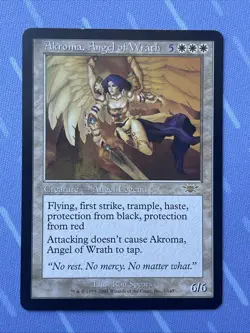 Akroma, Angel of Wrath 1/145 Legions - Magic The Gathering 2003 - Image 2