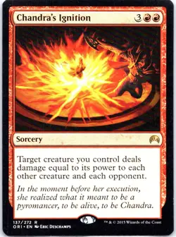 #137 Chandra's Ignition Magic Origins Rare - Image 1
