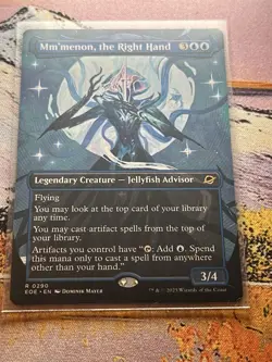 MTG # 0290 Mm'menon, the Right Hand - Triumphant Showcase (EOE) - Image 3
