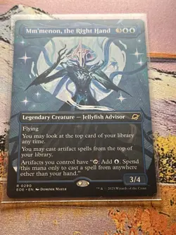 MTG # 0290 Mm'menon, the Right Hand - Triumphant Showcase (EOE) - Image 4