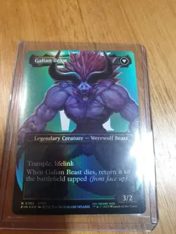 FOIL Vincent Valentine (BORDERLESS) I Galian Beast MTG | NM | Final Fantasy - Image 2