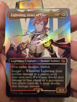 Lightning, Army of One (0400) (Borderless) Final Fantasy Foil - Image 1