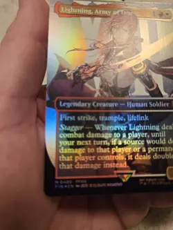 Lightning, Army of One (0400) (Borderless) Final Fantasy Foil - Image 2