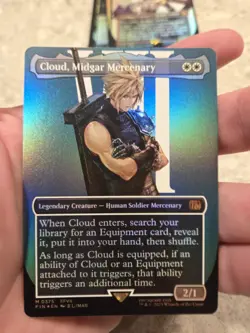 Cloud, Midgar Mercenary (Borderless) Final Fantasy Foil - Image 1