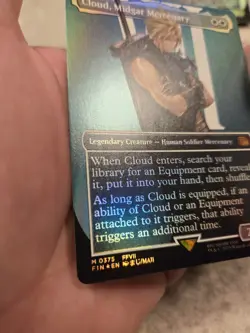 Cloud, Midgar Mercenary (Borderless) Final Fantasy Foil - Image 3