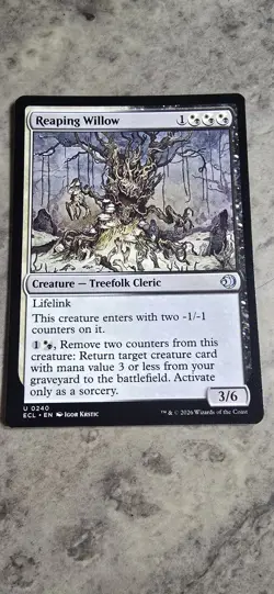Reaping Willow Lorwyn Eclipsed Regular Creature Uncommon MTG NM - Image 1