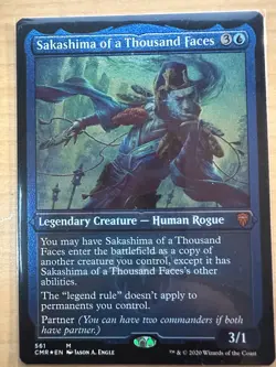 Sakashima of a Thousand Faces (Foil Etched) Commander Legends Foil - Image 1